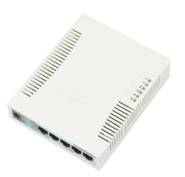 Mikrotik RB260GS 5x Gigabit Ethernet Smart Switch, SFP cage, plastic ...